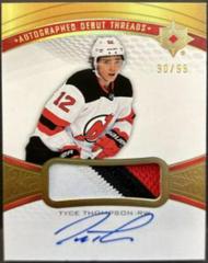 Tyce Thompson Hockey Cards 2021 Ultimate Collection Debut Threads Auto Patch Prices