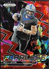 Will Levis [Red Ice] #F-18 Football Cards 2023 Panini Prizm Draft Picks Fearless Prices