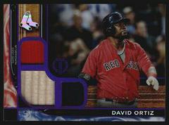 David Ortiz [Purple] #TTR-DO Baseball Cards 2022 Topps Tribute Triple Relics Prices