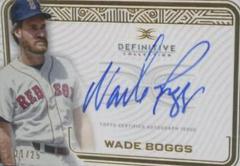Wade Boggs #DCA-WB Baseball Cards 2023 Topps Definitive Autograph Collection Prices