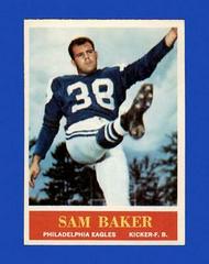 Sam Baker Football Cards 1964 Philadelphia Prices