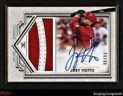 Joey Votto Baseball Cards 2022 Topps Definitive Framed Autograph Patch Collection Prices