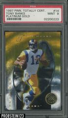 Tony Banks [Platinum Gold] #14 Football Cards 1997 Pinnacle Totally Certified Prices