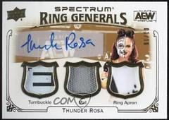 Thunder Rosa [Autograph] Wrestling Cards 2021 Upper Deck AEW Spectrum Ring Generals Relics Prices
