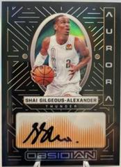 Shai Gilgeous Alexander [Orange] #AUR-SGA Basketball Cards 2021 Panini Obsidian Aurora Autographs Prices