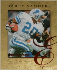 Barry Sanders [Gold] #6 Football Cards 1997 Panini Donruss Elite Prices