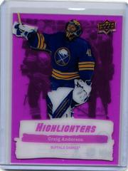 Craig Anderson [Purple] Hockey Cards 2022 Upper Deck Highlighters Prices