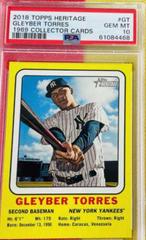 Gleyber Torres Baseball Cards 2018 Topps Heritage 1969 Collector Cards Prices