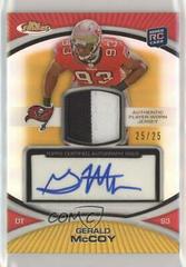 Gerald McCoy [Gold Refractor] Football Cards 2010 Topps Finest Prices