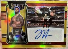 Jey Uso [Gold Prizm] #RA-JUS Wrestling Cards 2022 Panini Select WWE Ringside Action Signatures Prices