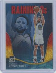Stephen Curry [Red Gold Wave] Basketball Cards 2022 Panini Donruss Optic Raining 3s Prices