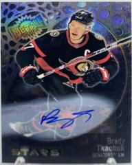 Brady Tkachuk [Silver FX Autograph] Hockey Cards 2022 Skybox Metal Universe Prices