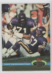 Mike Merriweather [Super Bowl XXVI] Football Cards 1991 Stadium Club Prices