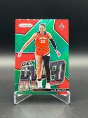 A'ja Wilson [Green] #7 Basketball Cards 2023 Panini Prizm WNBA Get Hyped Prices