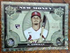 Nolan Gorman [Ice] #NM-6 Baseball Cards 2023 Bowman Platinum New Money Prices