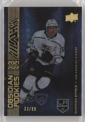 Quinton Byfield [Gold] #OR-6 Hockey Cards 2021 SPx UD Black Obsidian Rookies Prices