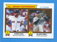 Blake Snell, Chris Sale #195 Baseball Cards 2018 Topps Throwback Thursday Prices