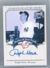 Ralph Houk Baseball Cards 2003 Upper Deck Yankees Signature Series Pride of NY Autograph Prices