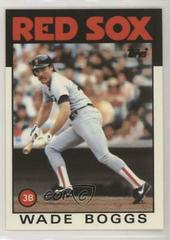 Wade Boggs Baseball Cards 1986 Topps Tiffany Prices