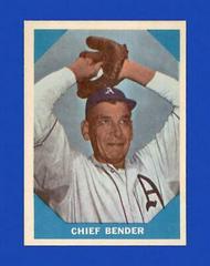 Chief Bender Baseball Cards 1960 Fleer Prices