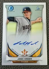 Josh Hader [Chrome Refractor] #JHA Baseball Cards 2014 Bowman Prospect Autograph Prices