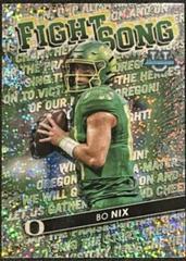 Bo Nix [Speckle] #FS-14 Football Cards 2022 Bowman's Best University Fight Song Prices
