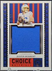 Justin Herbert #CHM-1 Football Cards 2022 Panini Encased Choice Materials Prices