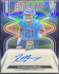 Roger McCreary [Neon Marble] Football Cards 2022 Panini Spectra Rookie Autographs Prices