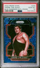 Andre The Giant [Blue Shimmer Prizm] #200 Wrestling Cards 2022 Panini Prizm WWE Prices