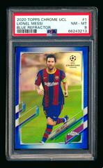 Lionel Messi [Blue] #1 Soccer Cards 2020 Topps Chrome UEFA Champions League Prices