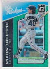 Andrew Benintendi [Green] Baseball Cards 2017 Panini Donruss Optic the Rookies Prices