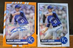 Brady Singer [Electric Orange Autograph] #184 Baseball Cards 2023 Topps Big League Prices