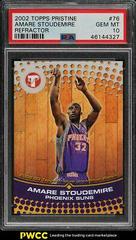 Amare Stoudemire [Refractor] Basketball Cards 2002 Topps Pristine Prices