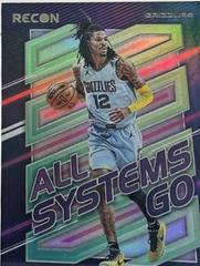 Ja Morant #1 Basketball Cards 2022 Panini Recon All Systems Go Prices