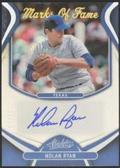 Nolan Ryan #MOF-NR Baseball Cards 2022 Panini Absolute Marks of Fame Autographs Prices