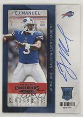 E.J. Manuel [Throwing Autograph] #209 Football Cards 2013 Panini Contenders Prices