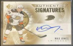Max Jones Hockey Cards 2020 SP Authentic Signatures Prices