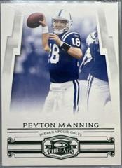Peyton Manning [Retail Green] Football Cards 2007 Panini Donruss Threads Prices