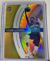 Giannis Antetokounmpo [Gold] #3 Basketball Cards 2021 Panini Donruss Optic Star Gazing Prices