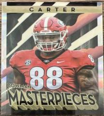 Jalen Carter [Lava] Football Cards 2022 Bowman's Best University Masterpieces Prices