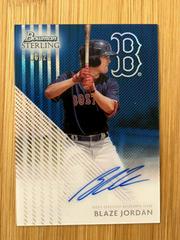 Blaze Jordan [Blue] #PA-BJ Baseball Cards 2022 Bowman Sterling Prospect Autographs Prices