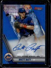 Brett Baty [Blue Refractor] Baseball Cards 2019 Bowman's Best of 2019 Autographs Prices