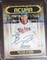 Bryan Acuna Baseball Cards 2022 Bowman Sterling Signage Autographs Prices