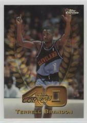 Terrell Brandon [Refractor] Basketball Cards 1997 Topps Chrome Topps 40 Prices