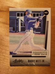 Bobby Witt Jr. Baseball Cards 2021 Panini Absolute Prospects Prices