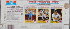 Kirk Gibson, Mike Schmidt, Wade Boggs [Hand Cut Panel] Baseball Cards 1986 Drake's Prices