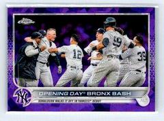 Opening Day Bronx Bash [Purple] #US45 Baseball Cards 2022 Topps Chrome Update Sapphire Prices