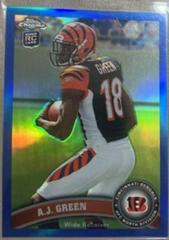 A.J. Green [Looking Left Blue Refractor] #150 Football Cards 2011 Topps Chrome Prices