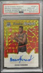 Bruno Fernando [Gold] Basketball Cards 2019 Panini Mosaic Rookie Scripts Prices