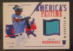 Julio Rodriguez [Blue] #APS-JR Baseball Cards 2022 Panini Chronicles America's Pastime Swatches Prices